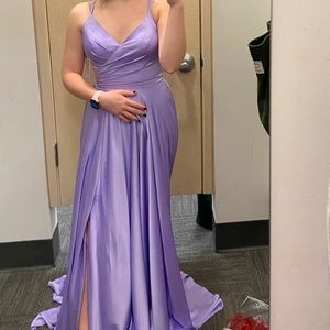 Purple prom dress